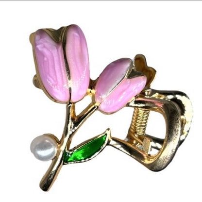 Small Tulips Claw Clip