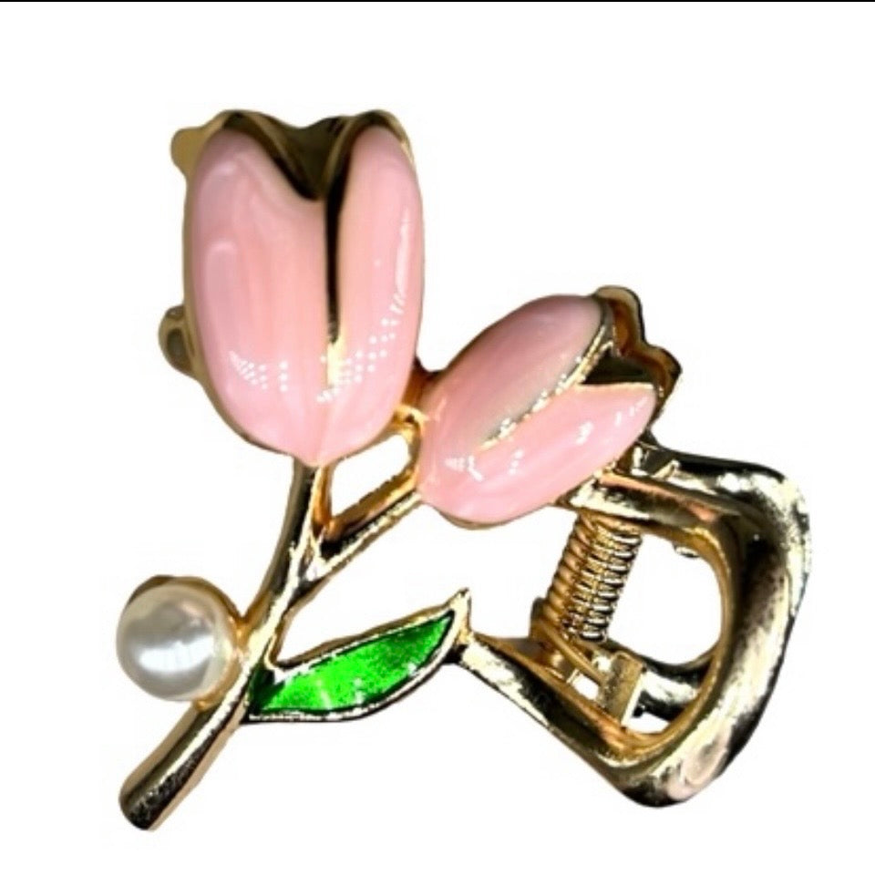 Small Tulips Claw Clip