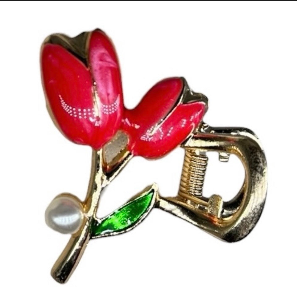 Small Tulips Claw Clip
