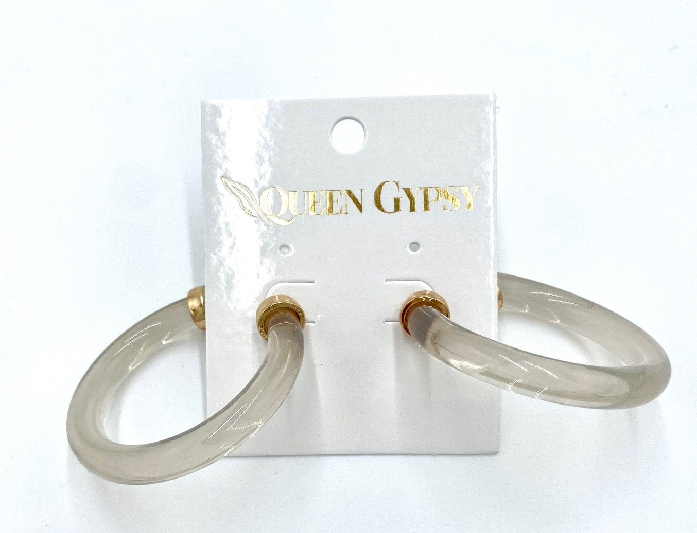 Acrylic Hoop Earrings