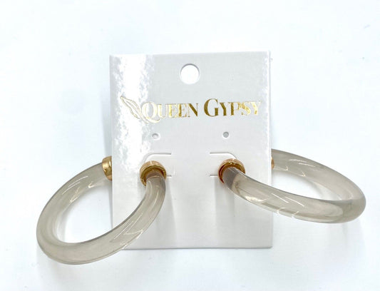 Acrylic Hoop Earrings