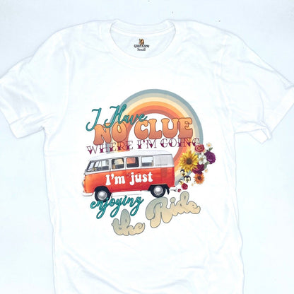Enjoying the Ride T-shirt on White