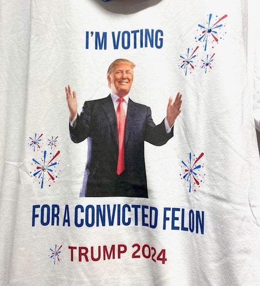 QG-Convicted Felon Tshirt with Crystals