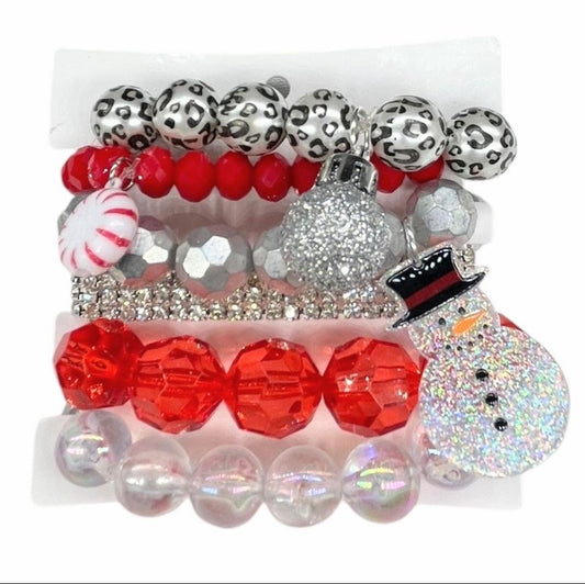 QG-Wild Snowman  Bracelet Stack