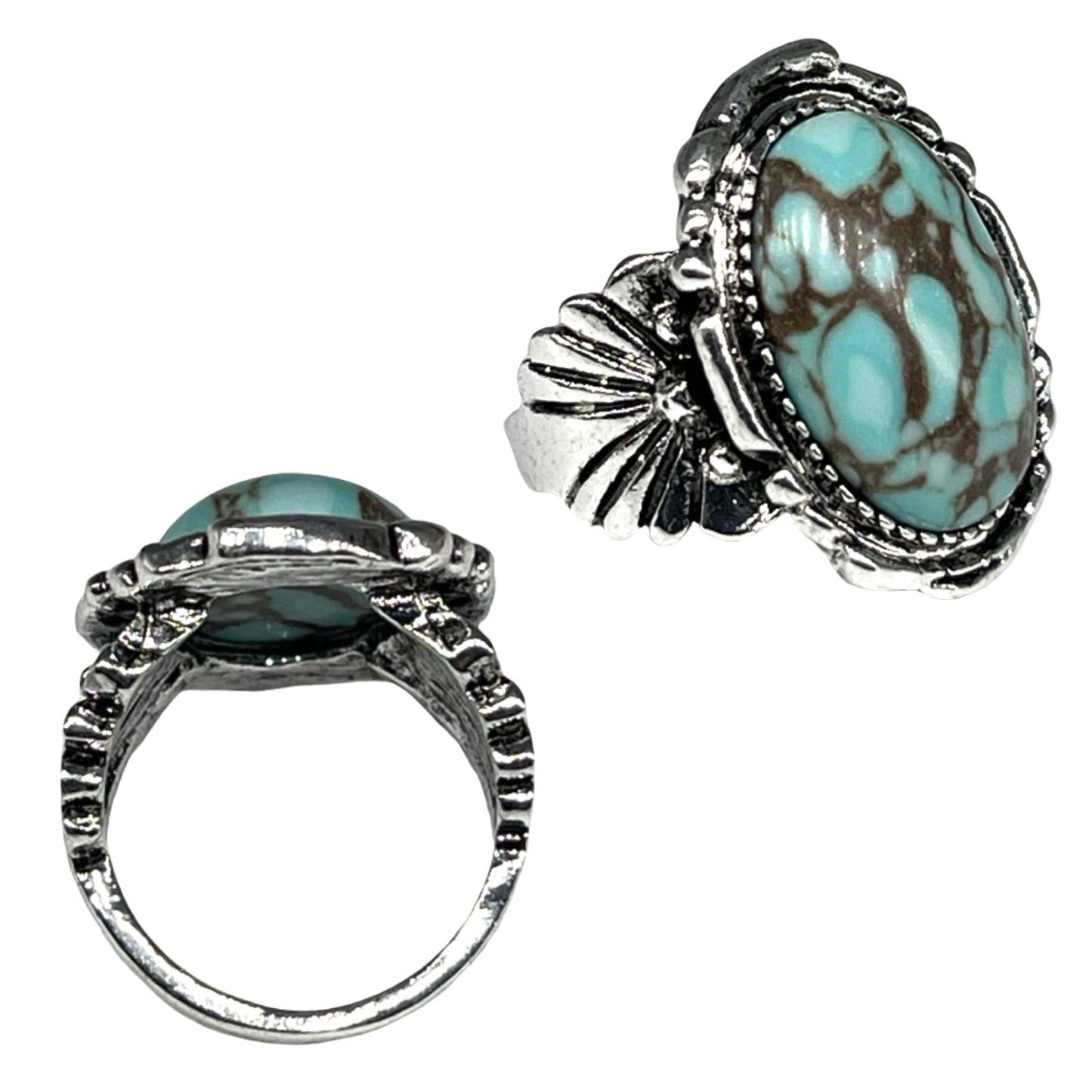 Assorted Turquoise Old Pawn Rings