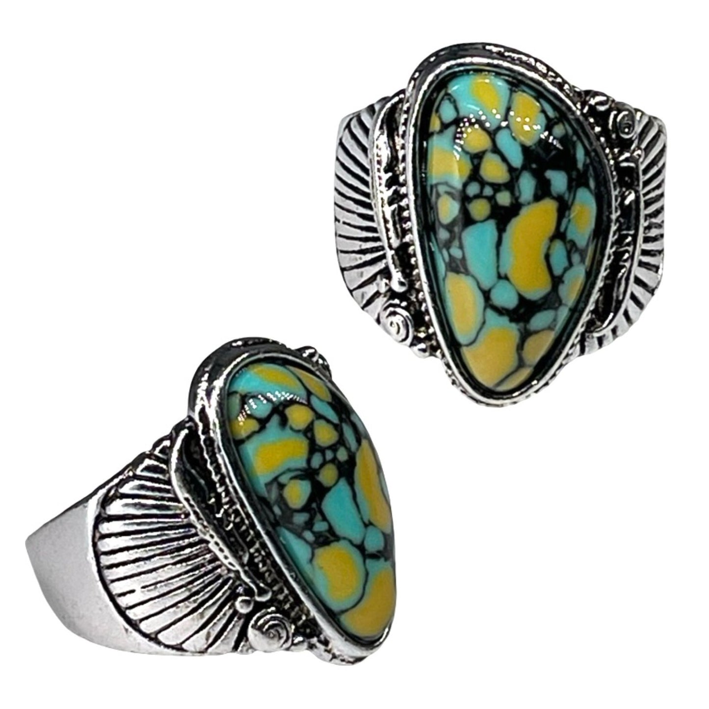 Assorted Turquoise Old Pawn Rings