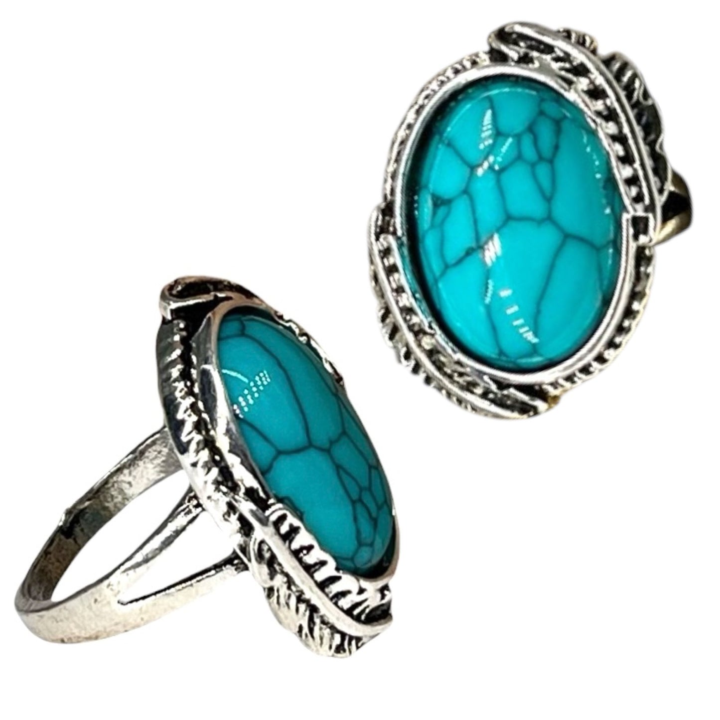 Assorted Turquoise Old Pawn Rings