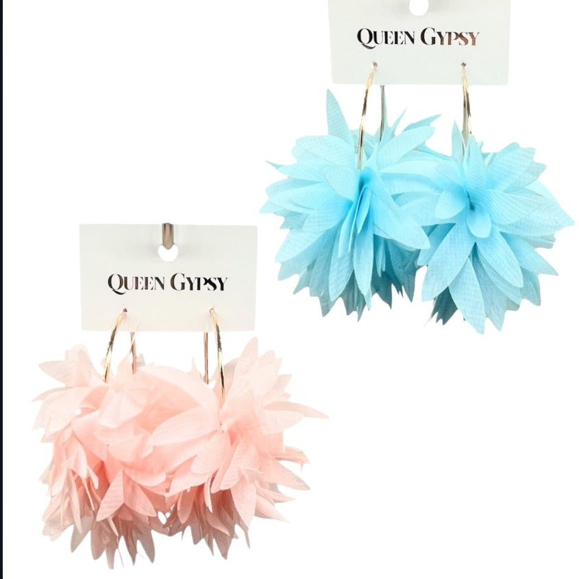 Fabric Flower hoops