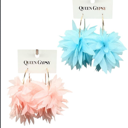 Fabric Flower hoops