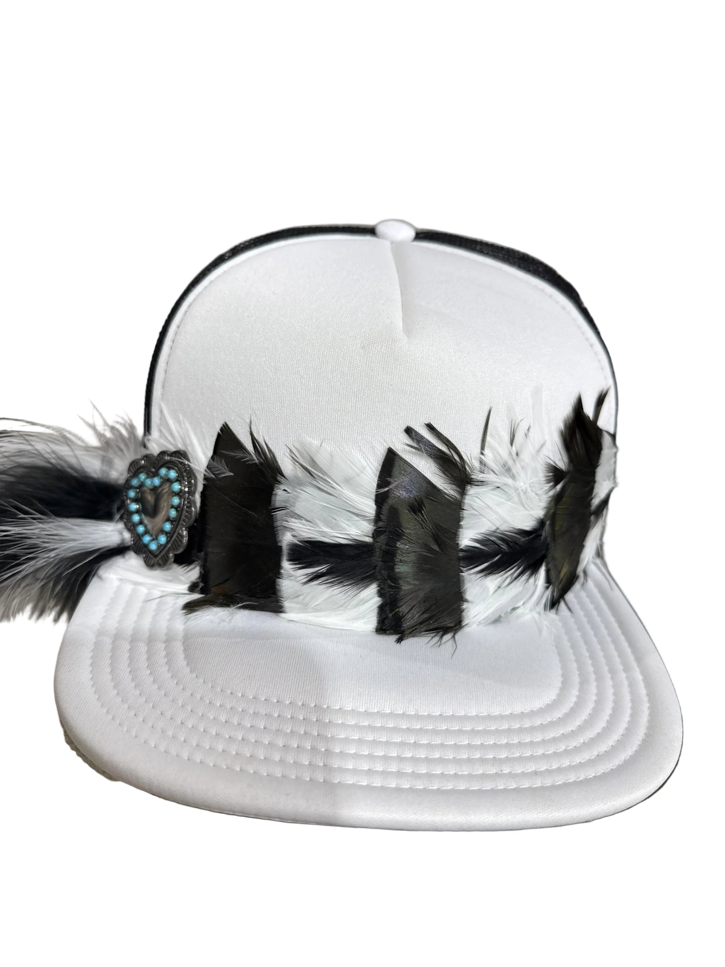 Feather Trucker Hat