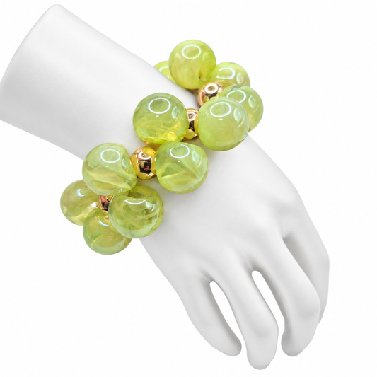 Bubblegum Cluster Stretch Bracelets