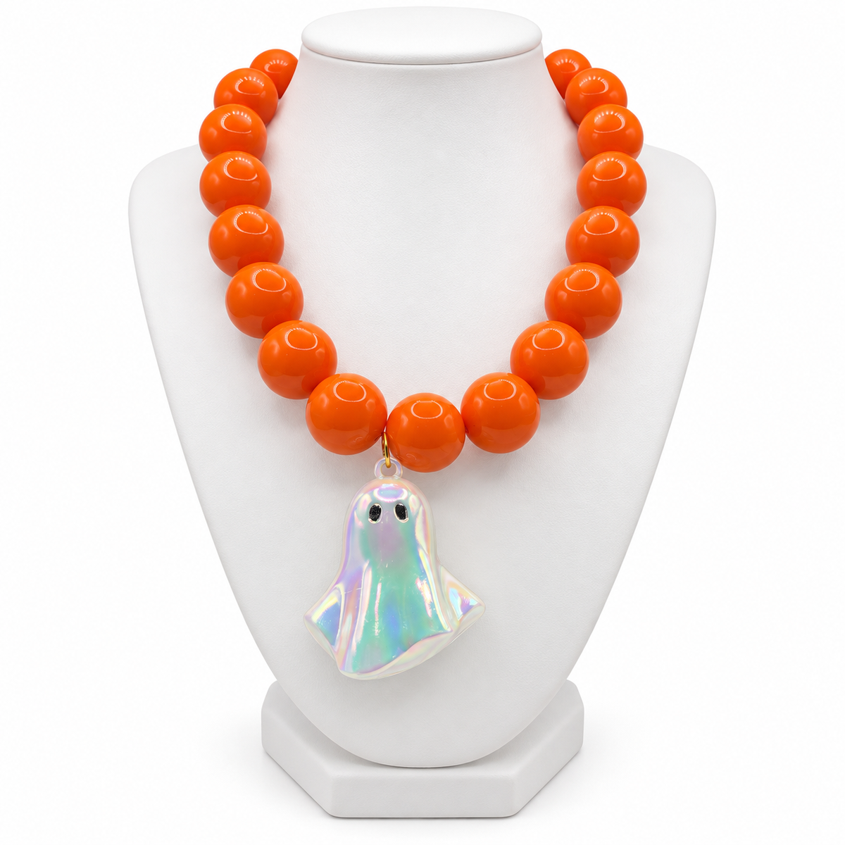 Boo, You Fancy! Ghost Statement Necklace