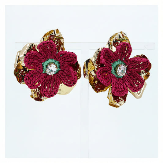 Lantana Raffia Earrings