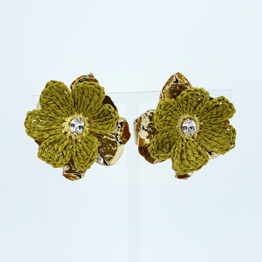 Lantana Raffia Earrings