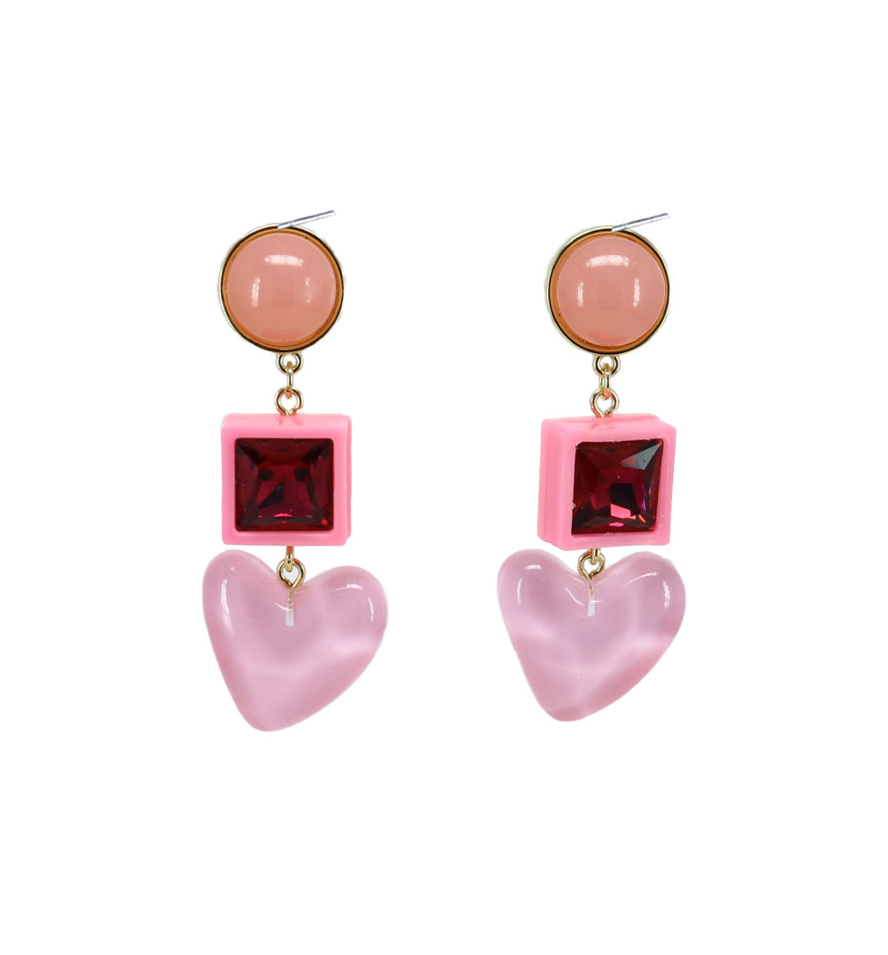 Sweetheart Dangle Earrings