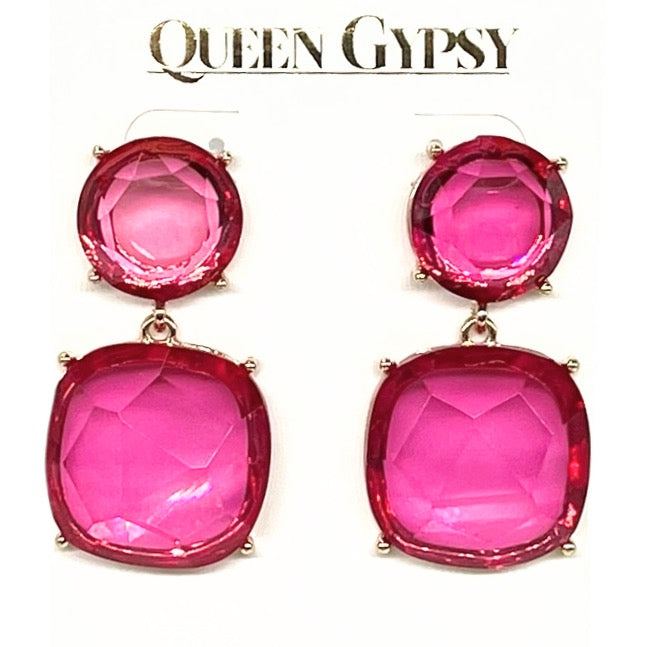 2 stone earring-assorted