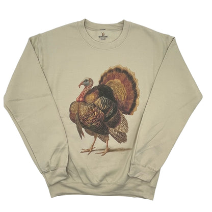 Fancy Turkey Sweatshirt on Tan