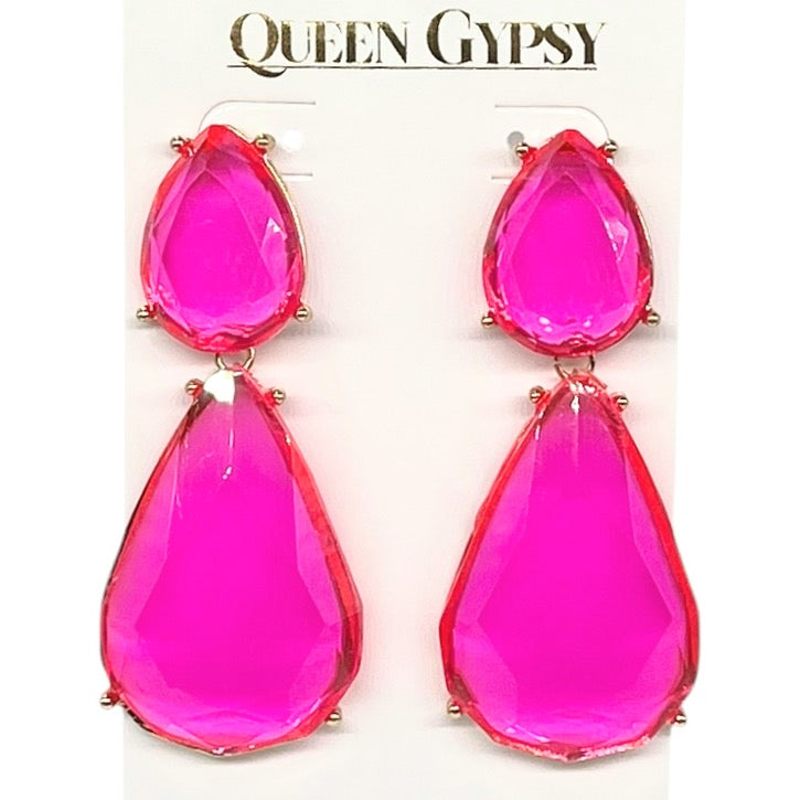 2 stone earring-assorted