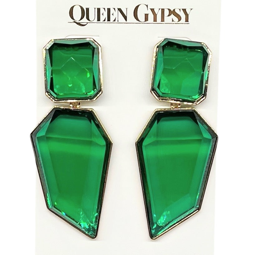 2 stone earring-assorted