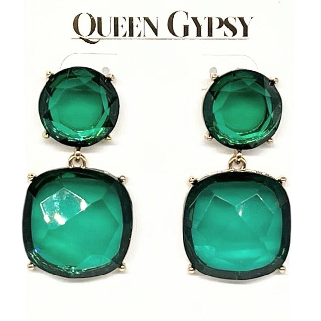 2 stone earring-assorted