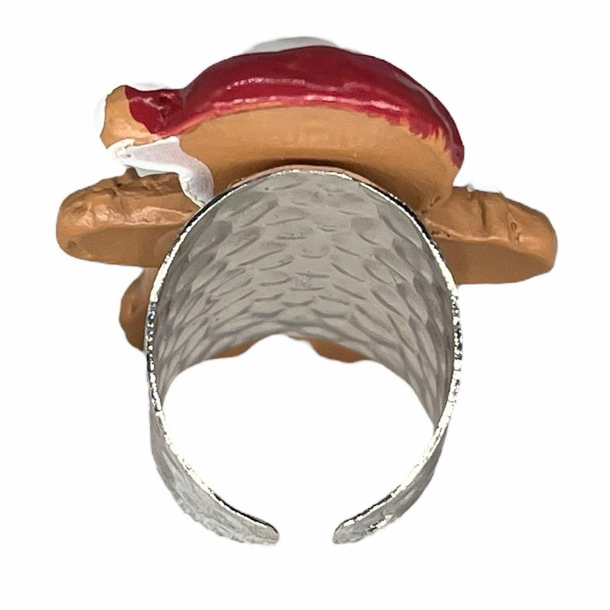 Gingerbread man ring