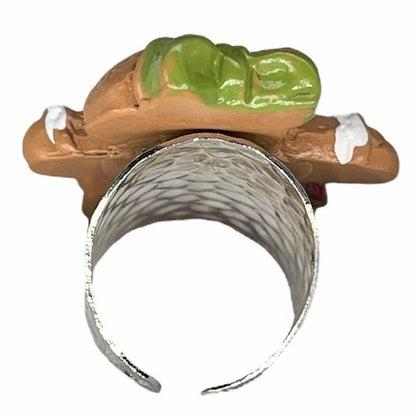 Gingerbread man ring