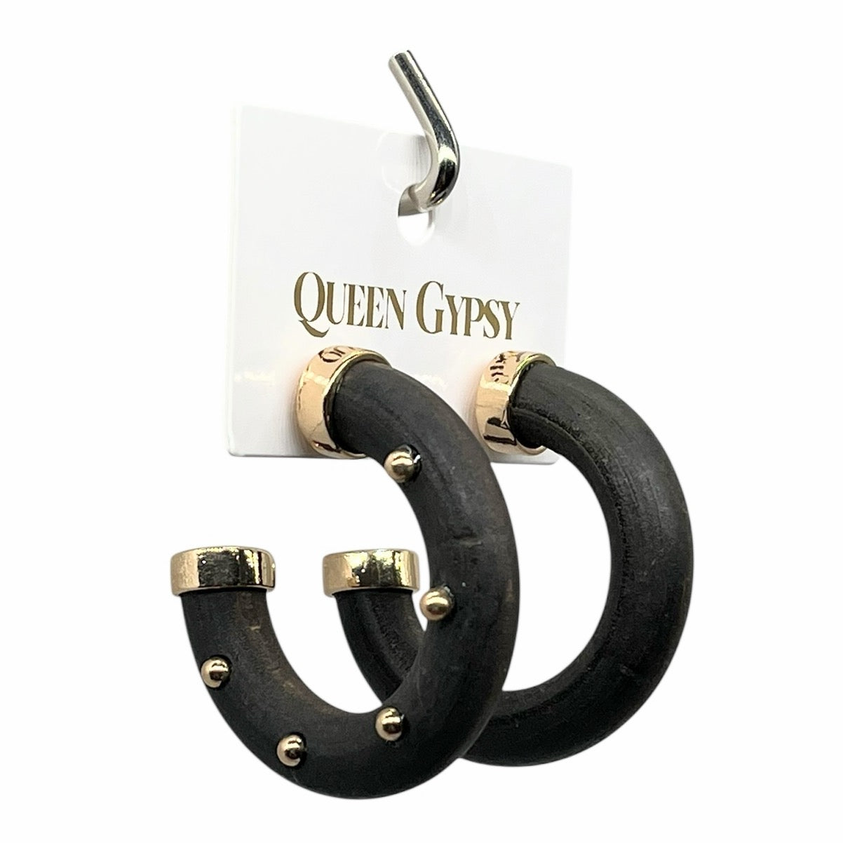 Wooden Stud Hoops