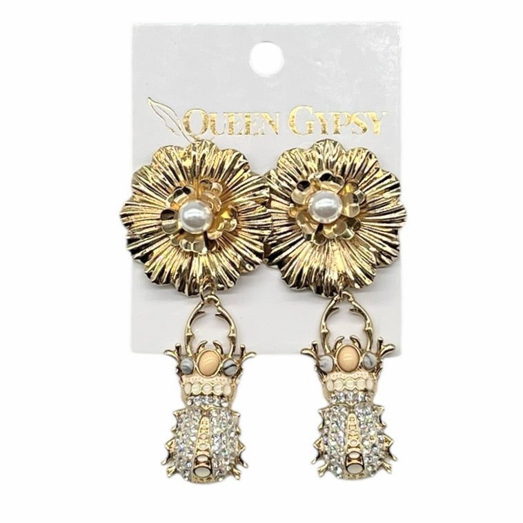 Fancy Beetle earring