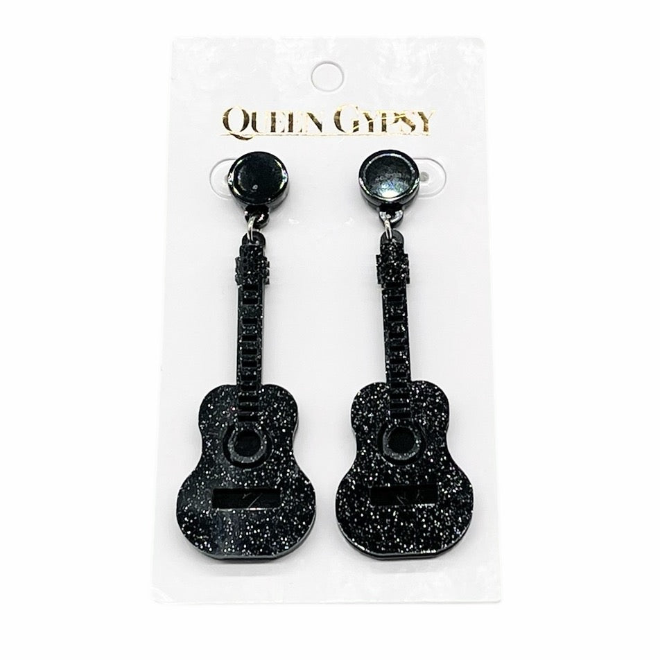 Acrylic Guitar earrings