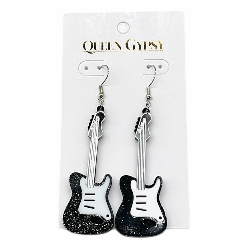 Acrylic Guitar earrings