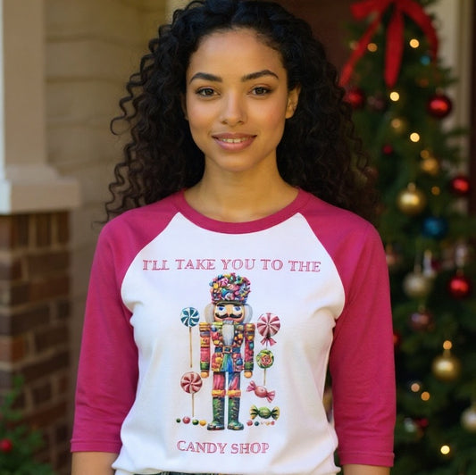 QG-Candy Shop Raglan T