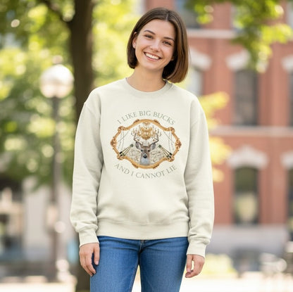 QG-I like Big Bucks sweatshirt with crystals