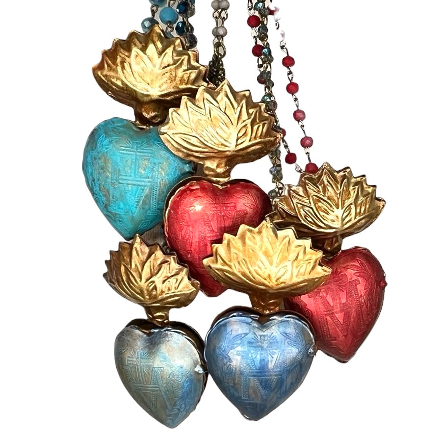 Sacred Heart Pendant Necklace 