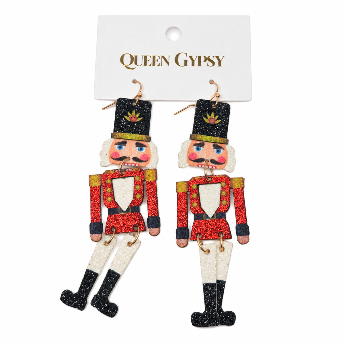 Glitter Nutcracker Earrings