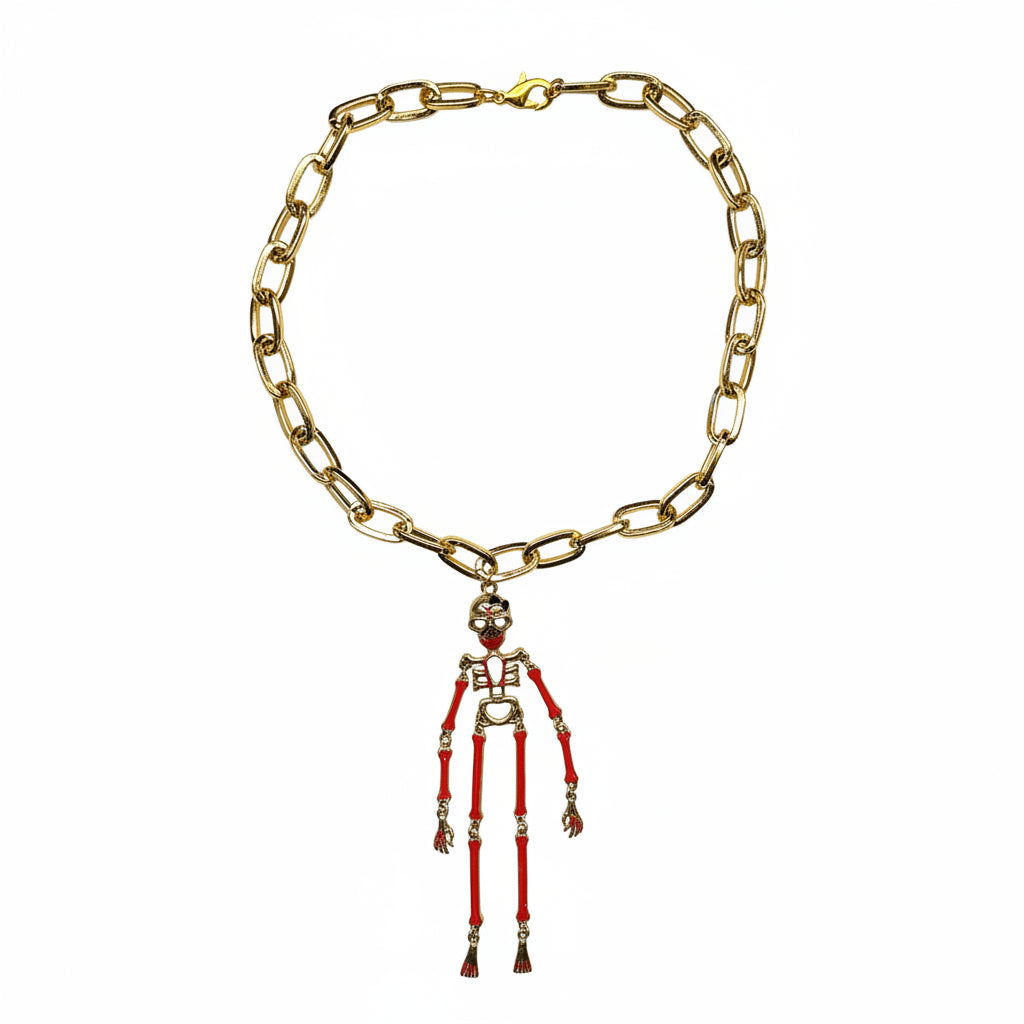 Dangle Skeleton Necklace