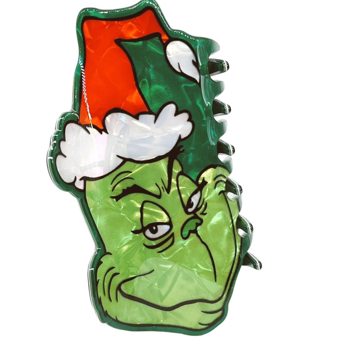 Grinch Acrylic hair clips