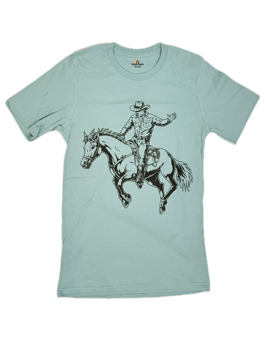 QG Buckin' Broncos Blue Tee