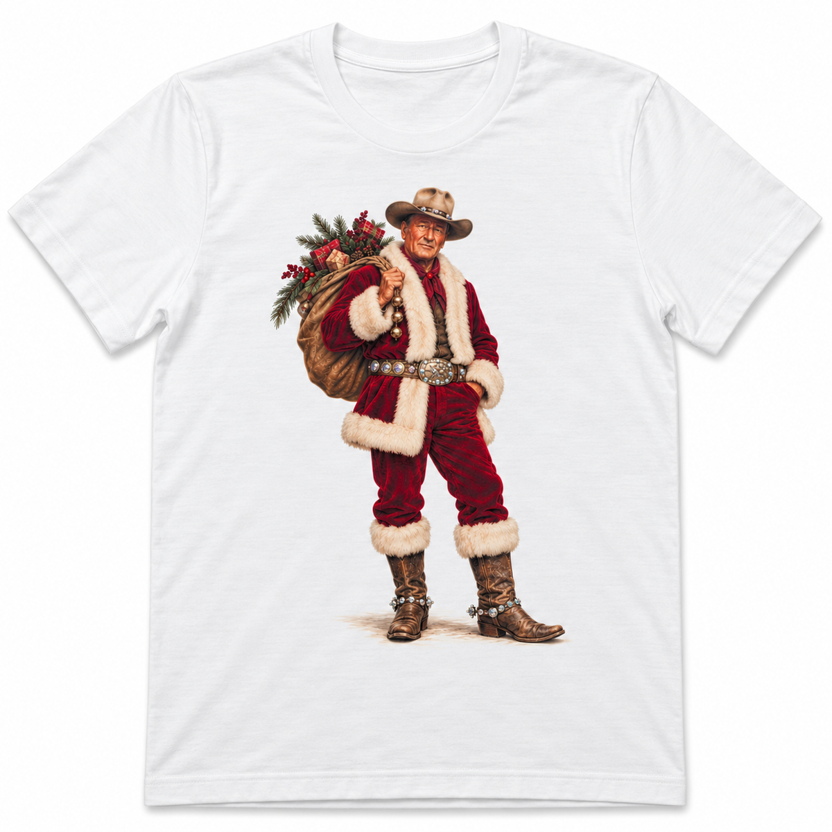 Big Nick Energy T-Shirt on White with Crystals