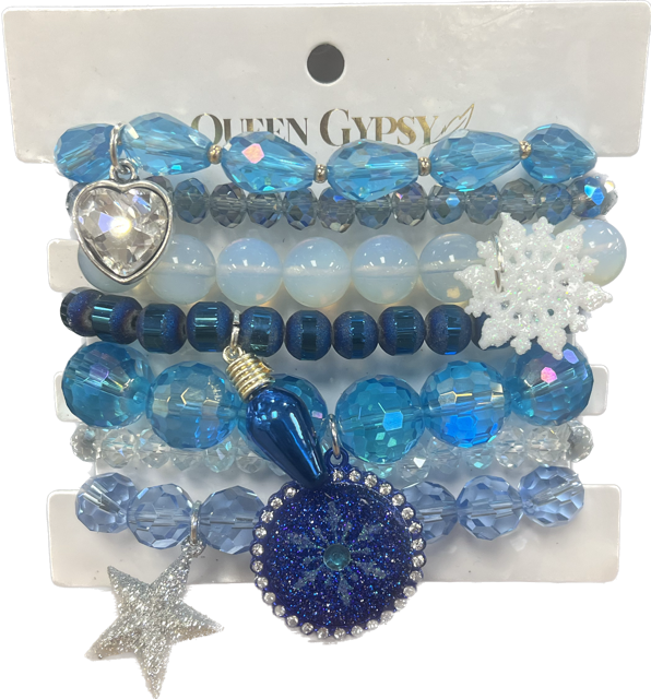 Blue Arctic Blast Bracelet Stack