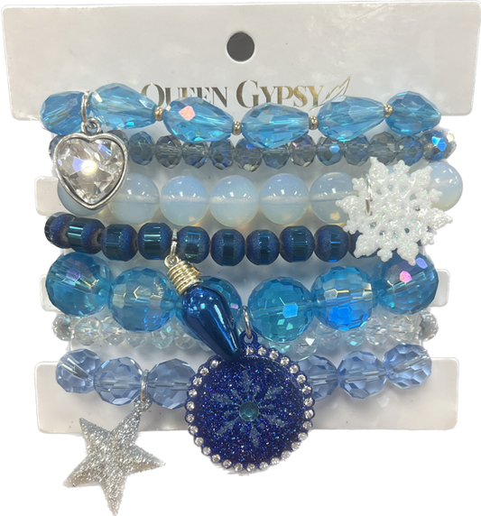 Blue Arctic Blast Bracelet Stack