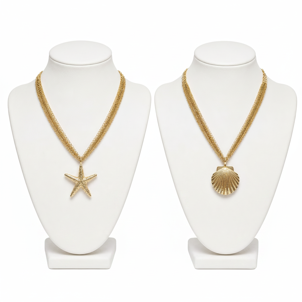 Golden Beach Life Vibes Necklace Assorted