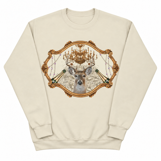 I like Big Bucks sweatshirt on Tan with Crystals