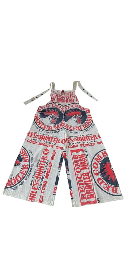 Flour Sack Bib Overalls