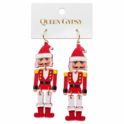 Santa Nutcracker Earrings
