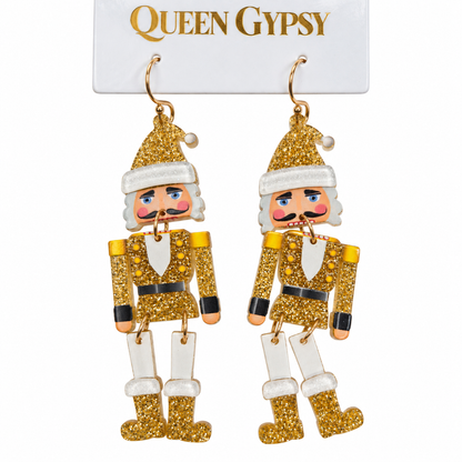 Santa Nutcracker Earrings