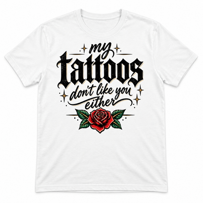 Tattoos T-shirt on White