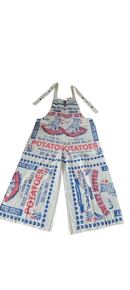 Flour Sack Bib Overalls