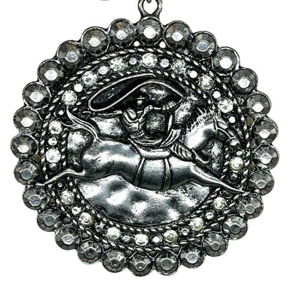 Two tone Bucking Bronco Necklace