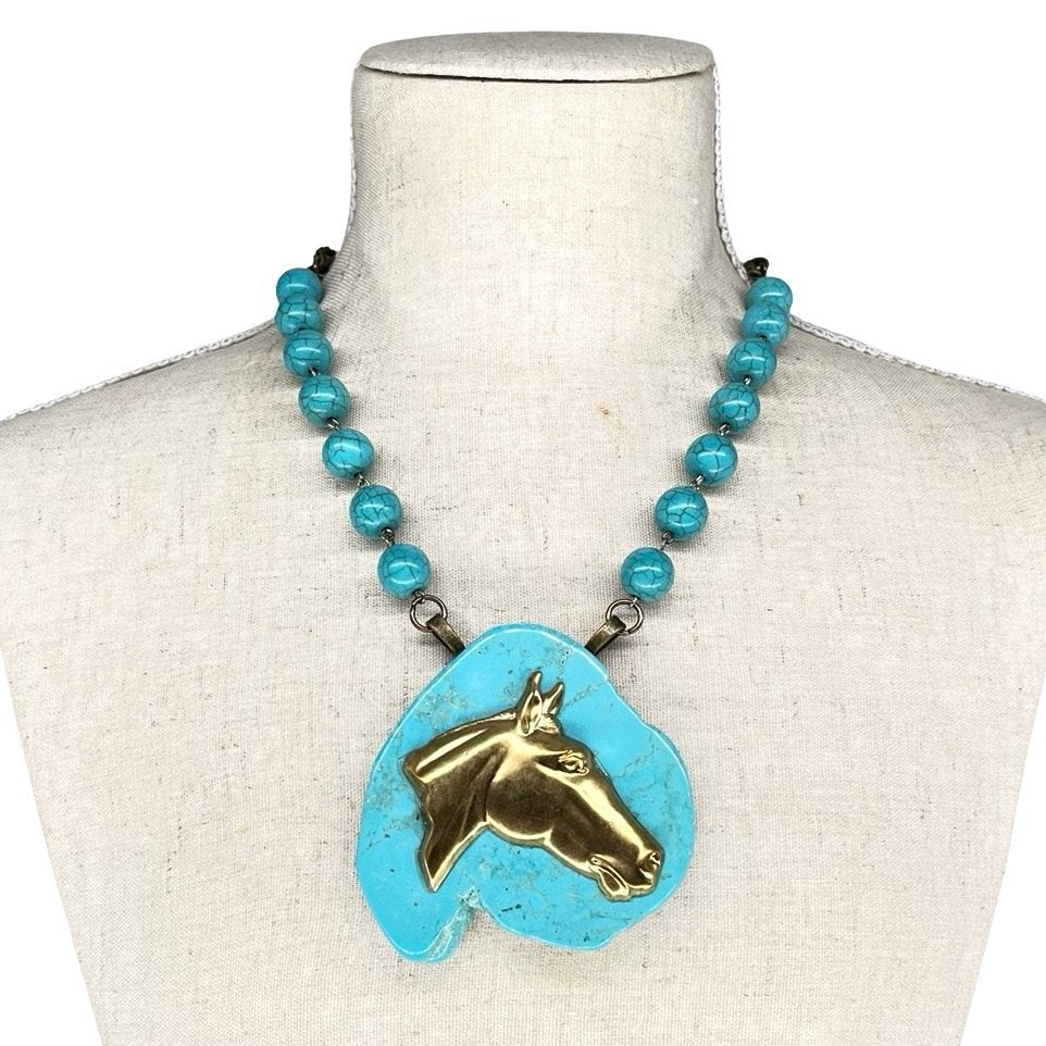 Turquoise Slab necklace