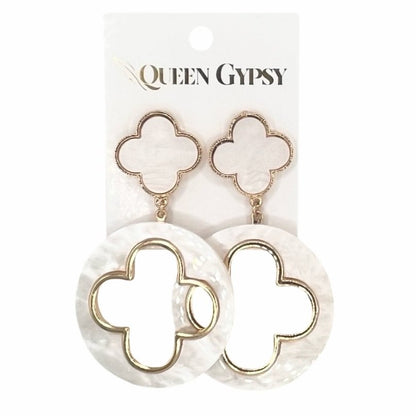 Clover dangle earrings